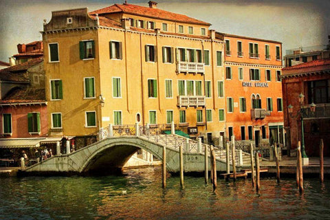 Hotel Gardena II Black Ornate Wood Framed Art Print with Double Matting by Head, Danny