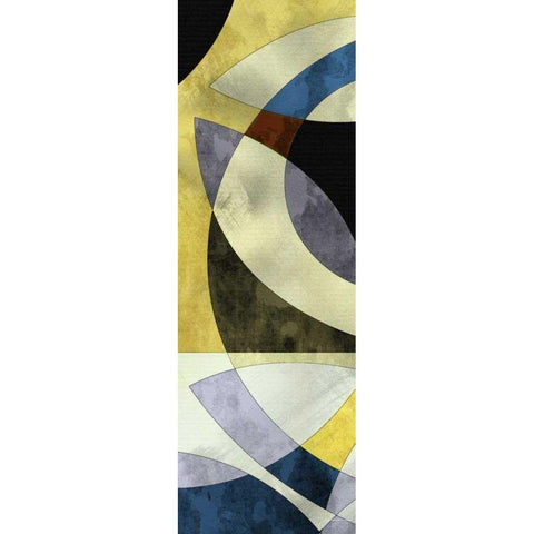 Elliptic Path III White Modern Wood Framed Art Print by Burghardt, James