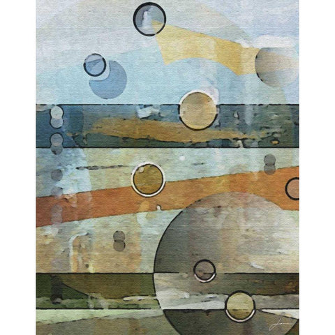 Thru the Atmosphere I White Modern Wood Framed Art Print by Burghardt, James
