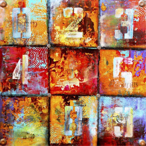 The Ninth Block Black Modern Wood Framed Art Print by Ashley, Erin