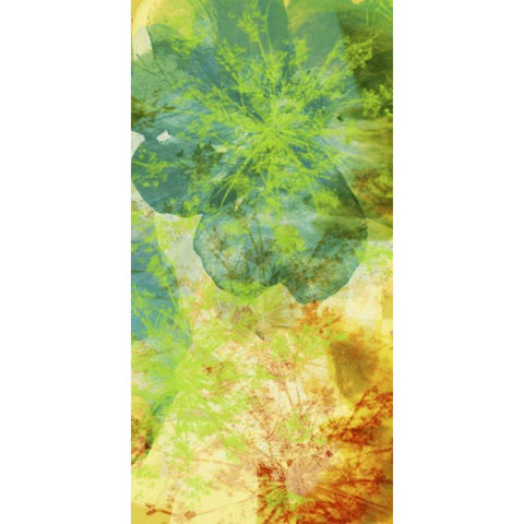 Teal and Silhouettes II White Modern Wood Framed Art Print by Mountain, Ricki