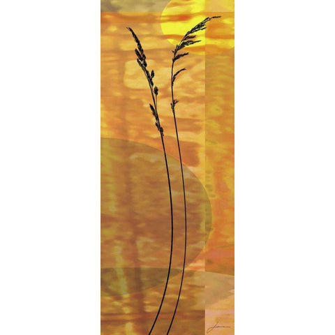 Sunset Duet IV White Modern Wood Framed Art Print by Burghardt, James