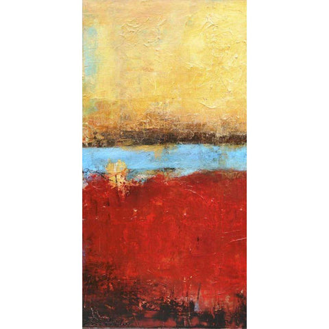 Golden Dawn I Black Modern Wood Framed Art Print by Ashley, Erin