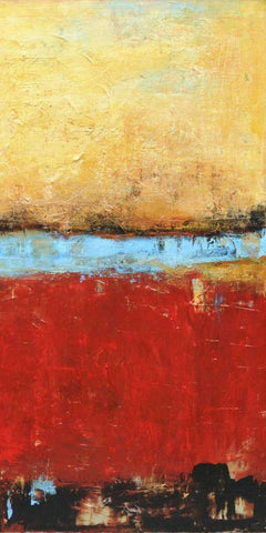 Golden Dawn II Black Ornate Wood Framed Art Print with Double Matting by Ashley, Erin