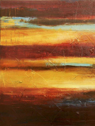 Gypsy Nights I White Modern Wood Framed Art Print with Double Matting by Ashley, Erin