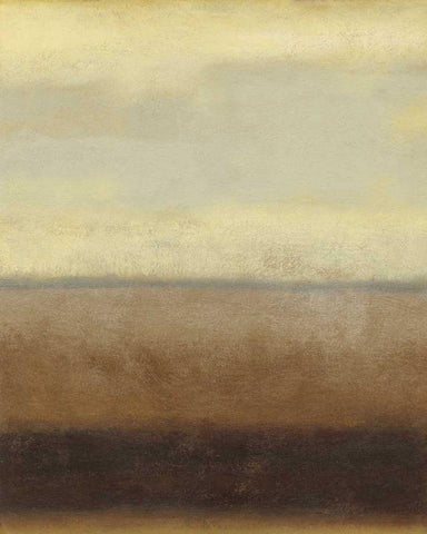 Sahara I White Modern Wood Framed Art Print with Double Matting by Wyatt Jr., Norman