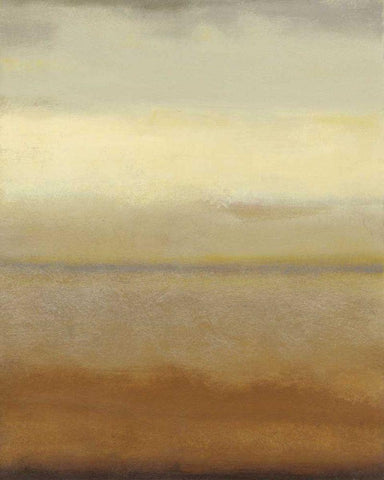 Sahara II White Modern Wood Framed Art Print with Double Matting by Wyatt Jr., Norman