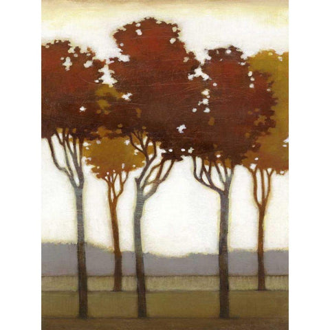 Arboreal Grove I White Modern Wood Framed Art Print by Wyatt Jr., Norman