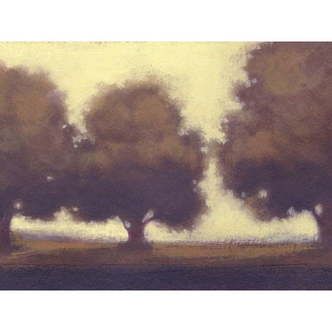 Calm Meadow II White Modern Wood Framed Art Print by Wyatt Jr., Norman