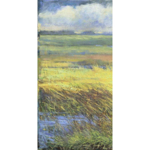 Shimmering Marsh I White Modern Wood Framed Art Print by Thomas, H.