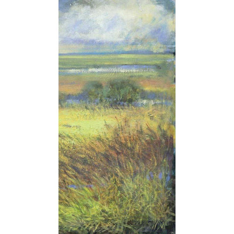 Shimmering Marsh II White Modern Wood Framed Art Print by Thomas, H.