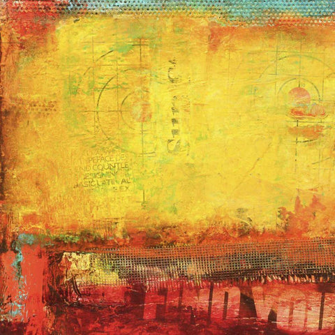 Inner Circle II White Modern Wood Framed Art Print by Ashley, Erin