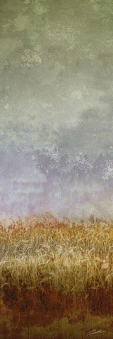 Lush Field II Black Ornate Wood Framed Art Print with Double Matting by Butler, John