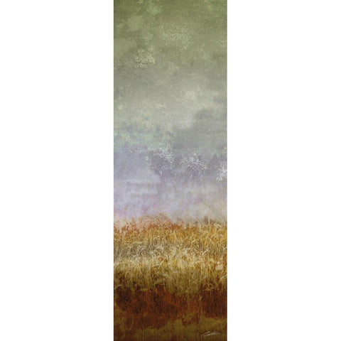 Lush Field II Black Modern Wood Framed Art Print with Double Matting by Butler, John