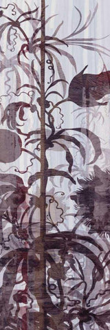 Climbers I White Modern Wood Framed Art Print with Double Matting by Burghardt, James