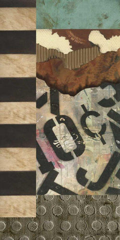 Urban Mix I Black Ornate Wood Framed Art Print with Double Matting by Higby, Jason