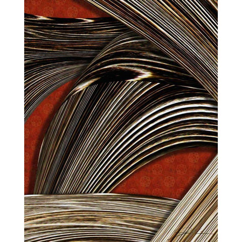 Tangle Tile II Black Modern Wood Framed Art Print by Higby, Jason