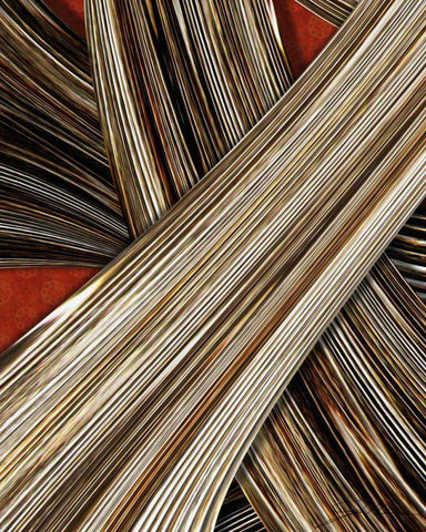 Tangle Tile IV Black Ornate Wood Framed Art Print with Double Matting by Higby, Jason