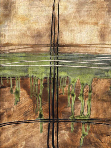 Expanse II White Modern Wood Framed Art Print with Double Matting by Higby, Jason