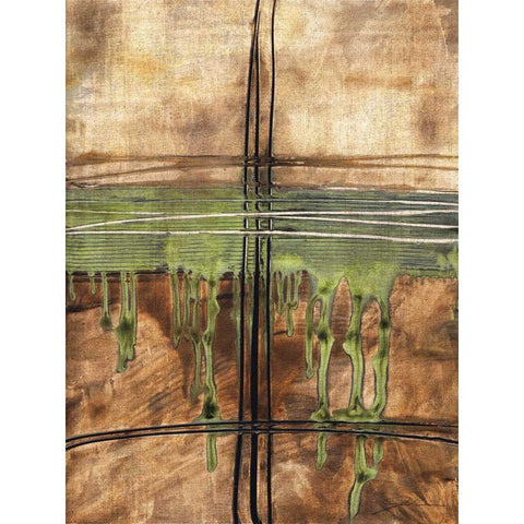 Expanse II Gold Ornate Wood Framed Art Print with Double Matting by Higby, Jason