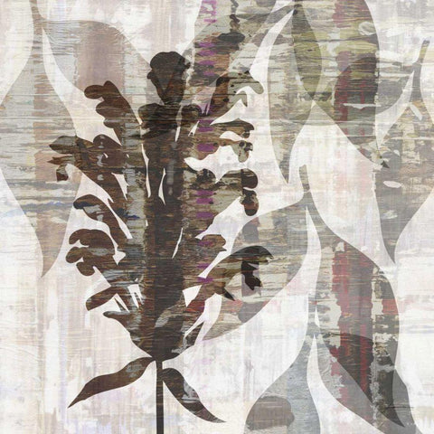 Wallflower IV White Modern Wood Framed Art Print with Double Matting by Burghardt, James