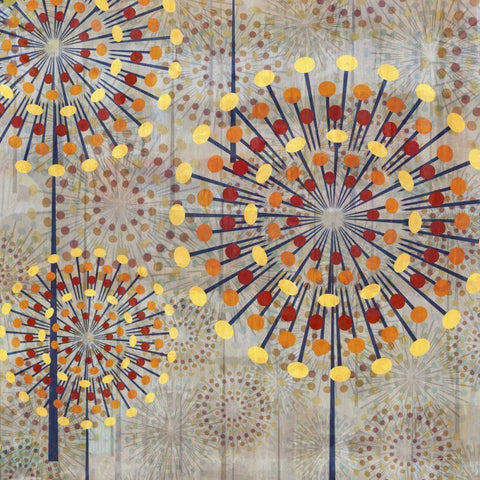 Scatter I Gold Ornate Wood Framed Art Print with Double Matting by Burghardt, James