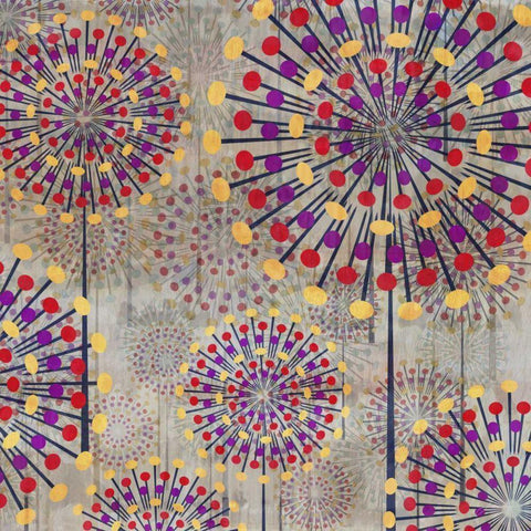 Scatter II White Modern Wood Framed Art Print by Burghardt, James