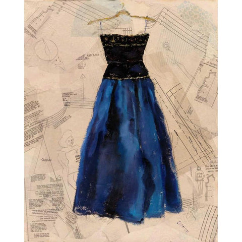 Fashion Designed I Black Modern Wood Framed Art Print by Copeman, Pamela