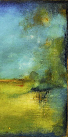 Midnight Jewel II White Modern Wood Framed Art Print with Double Matting by Ashley, Erin