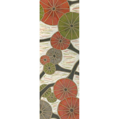 Morning Glories III White Modern Wood Framed Art Print by Deans, Karen