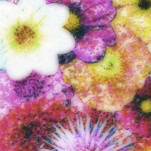 Floral Reef IV Black Ornate Wood Framed Art Print with Double Matting by Burghardt, James