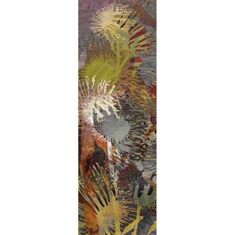 Thistle Panel I Gold Ornate Wood Framed Art Print with Double Matting by Burghardt, James