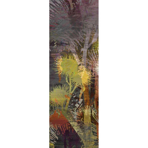 Thistle Panel III Gold Ornate Wood Framed Art Print with Double Matting by Burghardt, James