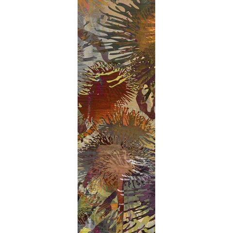 Thistle Panel IV White Modern Wood Framed Art Print by Burghardt, James