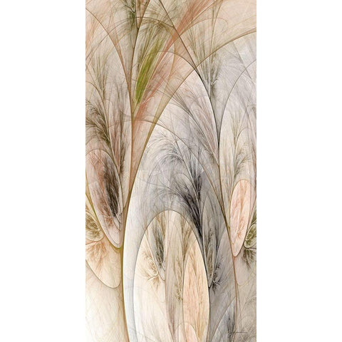 Fractal Grass I Gold Ornate Wood Framed Art Print with Double Matting by Burghardt, James