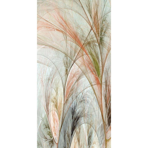 Fractal Grass II White Modern Wood Framed Art Print by Burghardt, James