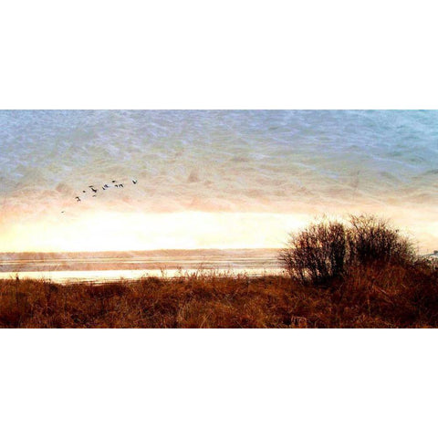 Tide I White Modern Wood Framed Art Print by Harrington, Danielle