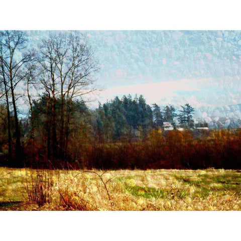 Land I Black Modern Wood Framed Art Print with Double Matting by Harrington, Danielle