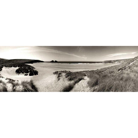 The Wind in the Dunes II White Modern Wood Framed Art Print by Bay, Noah