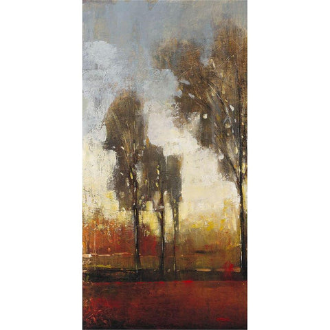 Tall Trees I Black Modern Wood Framed Art Print by OToole, Tim