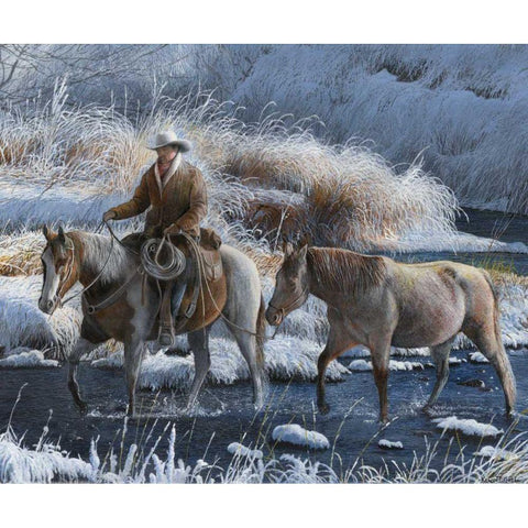 Heading Home White Modern Wood Framed Art Print by Daniel, Kevin