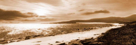 Through the Dunes White Modern Wood Framed Art Print with Double Matting by Bay, Noah