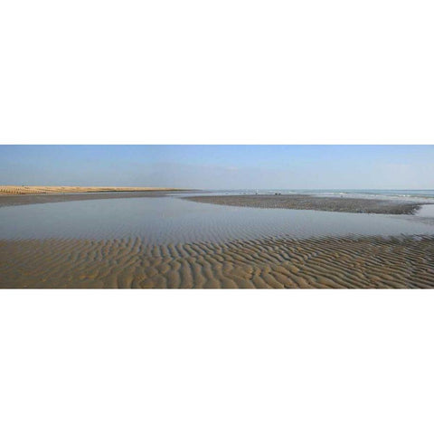 Beach Study III White Modern Wood Framed Art Print by Bay, Noah