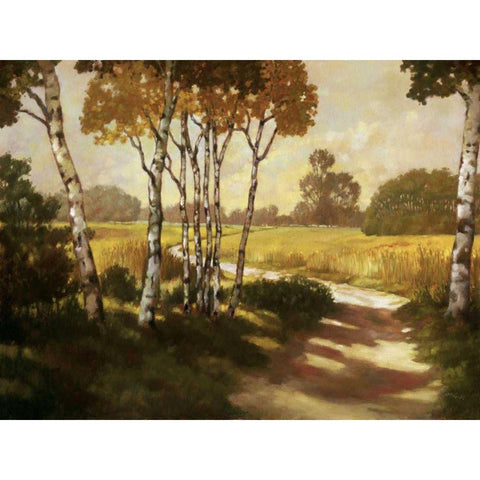 Country Walk II Gold Ornate Wood Framed Art Print with Double Matting by Reynolds, Graham