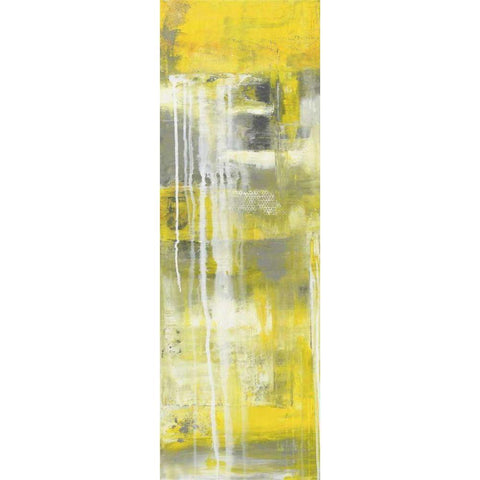 Mellow Yellow I Black Modern Wood Framed Art Print with Double Matting by Ashley, Erin