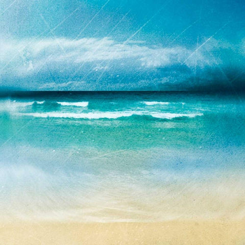 Ocean Movement II White Modern Wood Framed Art Print with Double Matting by Robinson, Emily