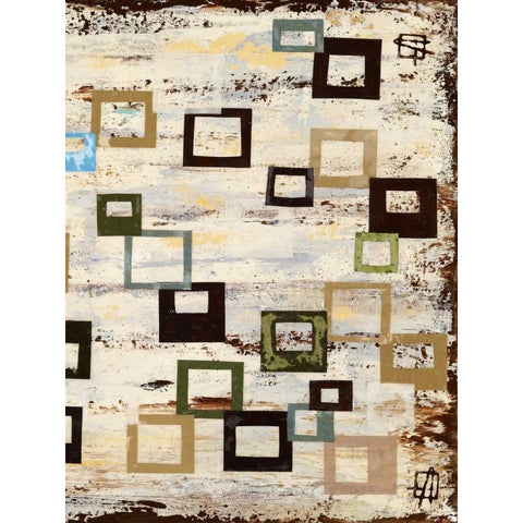 Square RD II White Modern Wood Framed Art Print by Avondet, Natalie