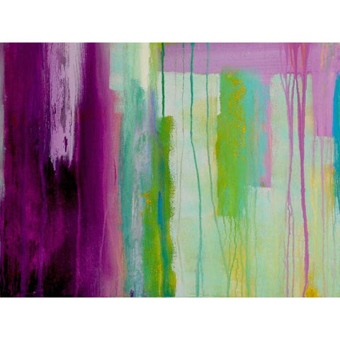 Spring Stream II Black Modern Wood Framed Art Print by Ashley, Erin