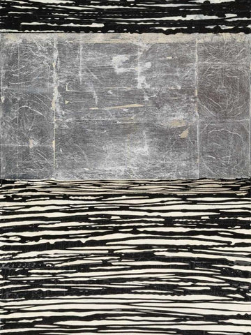 Shine a Light II White Modern Wood Framed Art Print with Double Matting by Avondet, Natalie