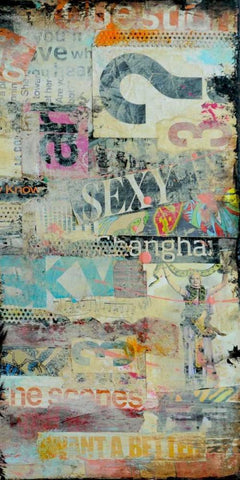 In the Mix II Black Ornate Wood Framed Art Print with Double Matting by Ashley, Erin